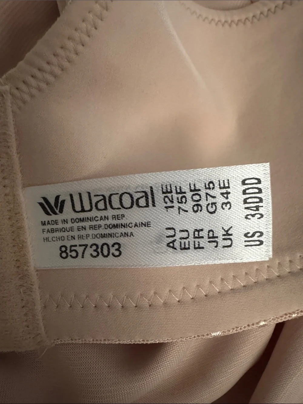 Wacoal Back Appeal Minimizer Bra STYLE 857303 34DDD (34F) NWT - Picture 6 of 7